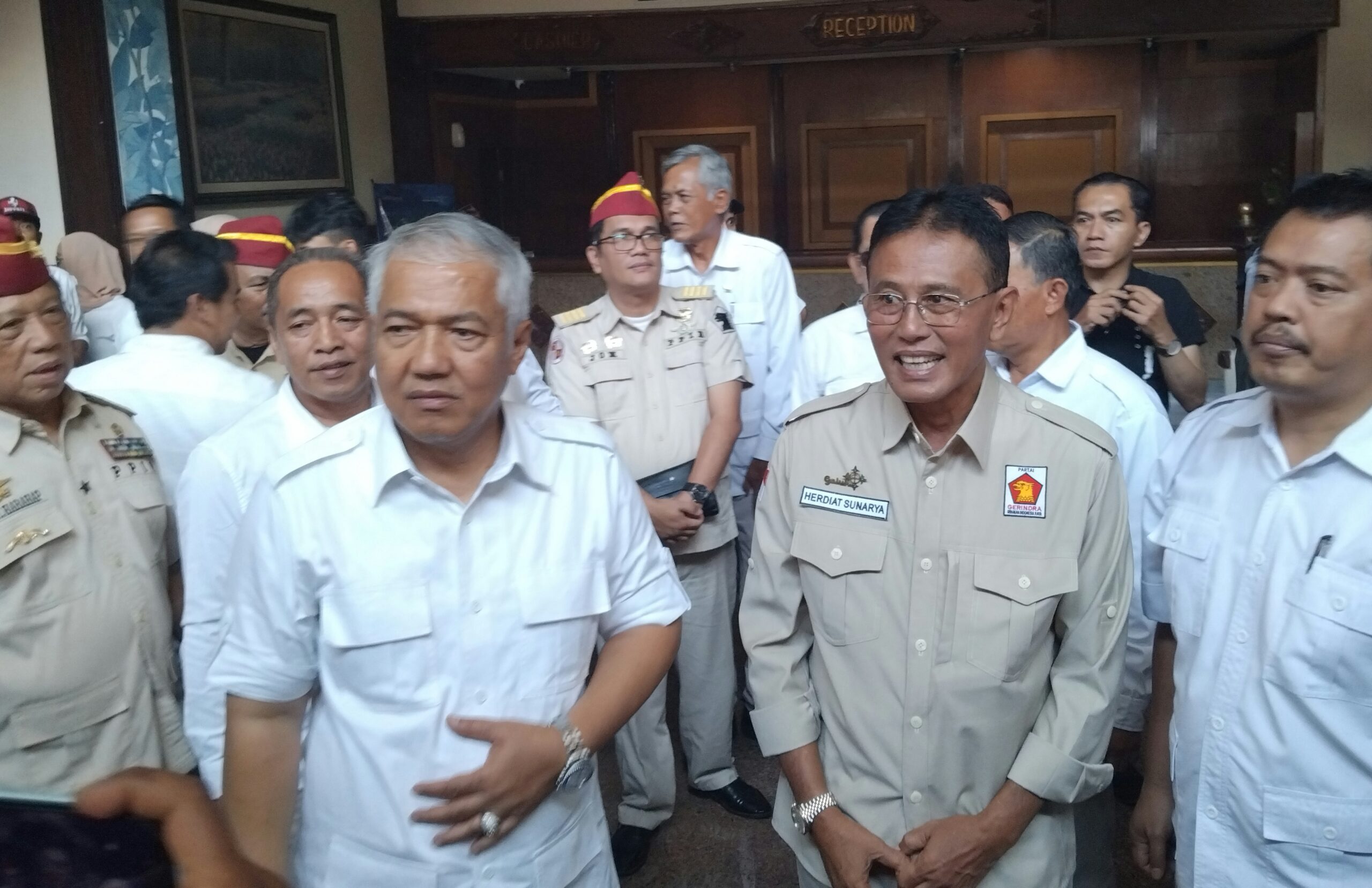 Foto : Herdiat bersama jajaran partai Gerindra