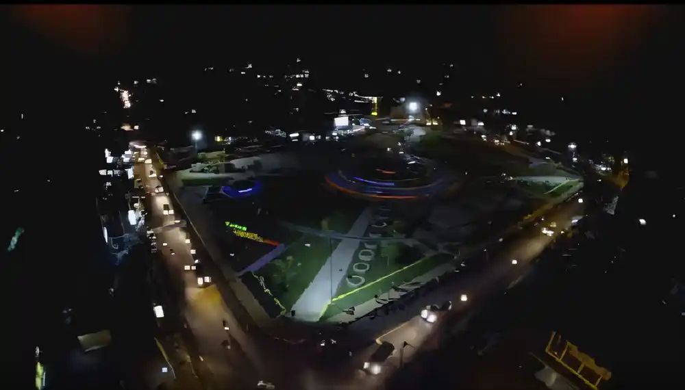 Image of Taman surawisesa malam hari