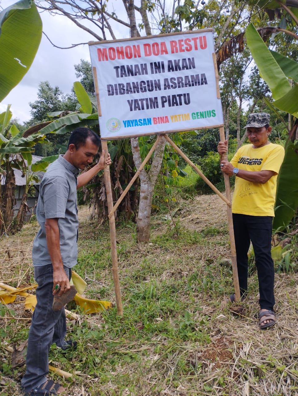 Yayasan Bina Yatim Genius Mulai Pembangunan Asrama di Ciamis