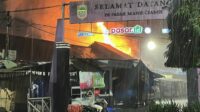 Kebakaran melanda pasar manis Ciamis blok A (istimewa)