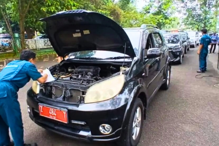 DPRKPLH Ciamis gelar uji emisi gratis. (Foto: Ist)