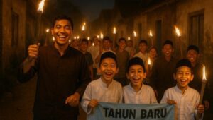 Tradisi 1 Muharram di Berbagai Daerah Indonesia Tradisi 1 Muharram di Berbagai Daerah Indonesia. (Foto: AI)