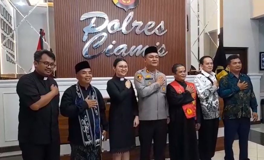 Image of Doa bersama polres ciamis