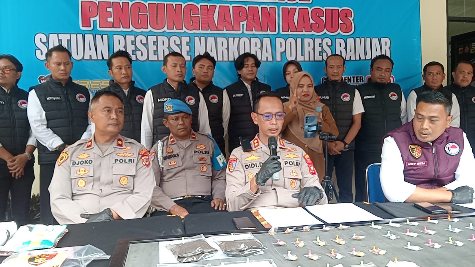 Image of Polres banjar ungkap tujuh kasus narkotika sepanjang maret–mei 2026, sabu dan ganja disita